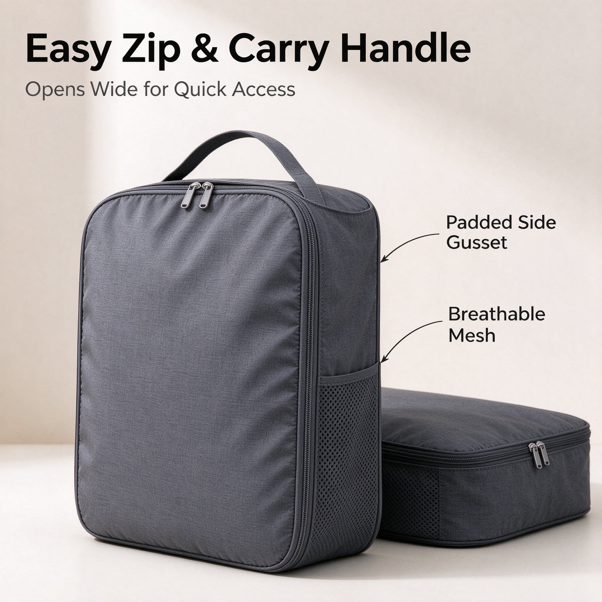 👟✨ SWEEIM Travel Shoe Storage Bags | Protective Organizer for Shoes, Slippers & Small Essentials | Dust-Resistant Lightweight Design with Easy Zip Closure | Helps Keep Luggage Clean & Organized | Perfect for Vacations, Gym & Business Trips