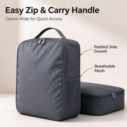 👟✨ SWEEIM Travel Shoe Storage Bags | Protective Organizer for Shoes, Slippers & Small Essentials | Dust-Resistant Lightweight Design with Easy Zip Closure | Helps Keep Luggage Clean & Organized | Perfect for Vacations, Gym & Business Trips