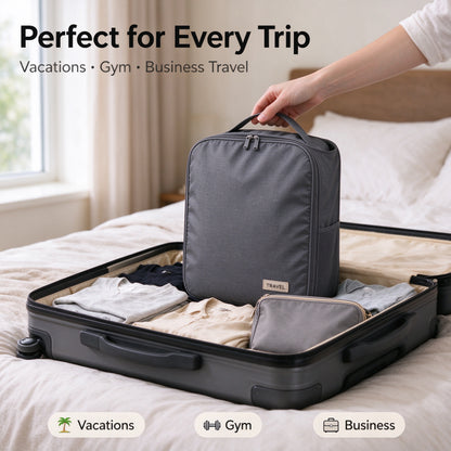 👟✨ SWEEIM Travel Shoe Storage Bags | Protective Organizer for Shoes, Slippers & Small Essentials | Dust-Resistant Lightweight Design with Easy Zip Closure | Helps Keep Luggage Clean & Organized | Perfect for Vacations, Gym & Business Trips